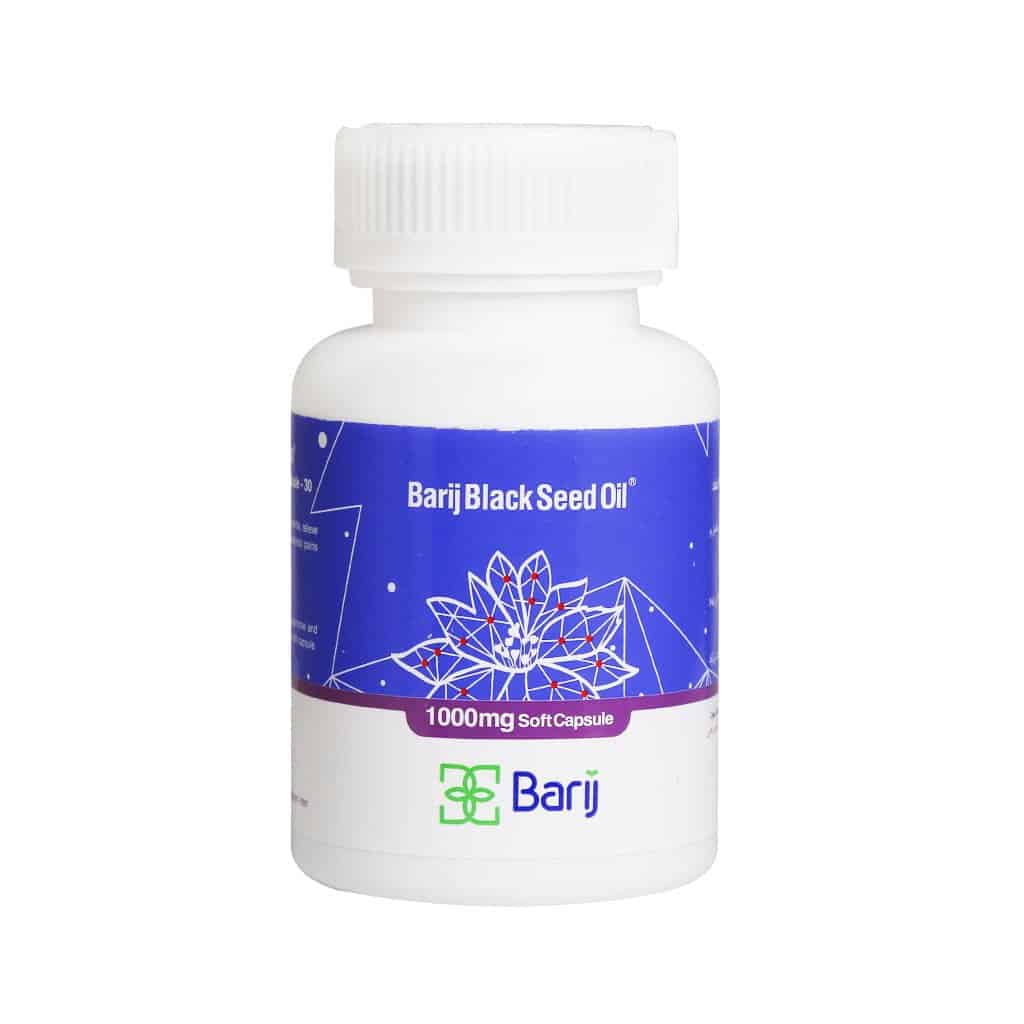 کپسول نرم روغن سیاه دانه 1000 میلی گرم باریج اسانس